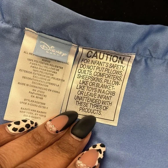 Disney Baby Lovey Security Blanket Plush Rattle Mickey Mouse Blue Car Satin Blue - Picture 5 of 7